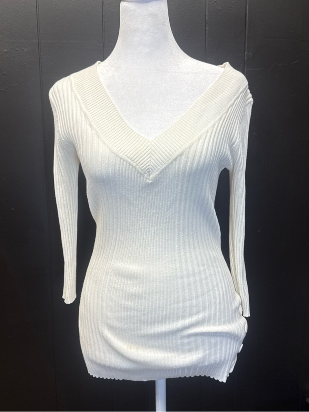 It's Our Time Ribbed Crewneck Sweater — Cream